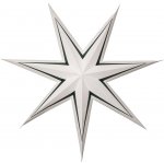 Star trading Vánoční papírová hvězda Stripe 77 cm bílá, bez světelného zdroje (083-00) – Hledejceny.cz