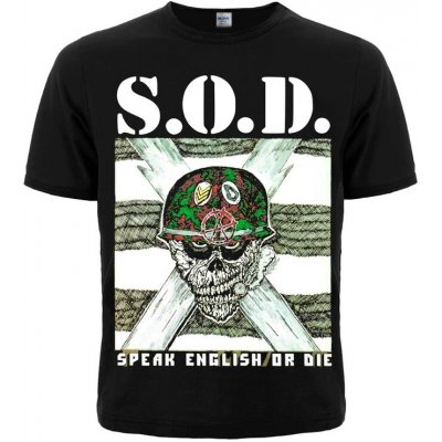 Tričko S.O.D.-Speak English or Die – Zboží Mobilmania