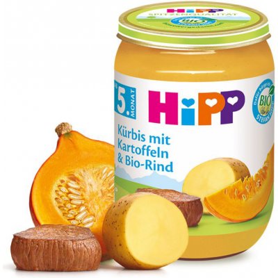 HiPP BIO Dýně brambory a hovězí maso 190 g – Zboží Dáma HiPP BIO Dýně brambory a hovězí maso 190 g – Zboží Dáma