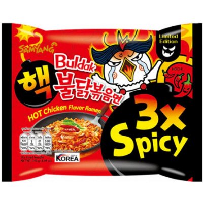 Samyang Buldak 3X Spicy Hot Chicken Flavor Ramen 140 g – Zboží Dáma