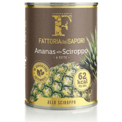 Fattoria dei Sapori kompotovaný ananas 565 g – Sleviste.cz
