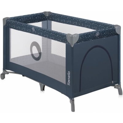 Lionelo Cestovní postýlka STEFI Blue Grey LN0313 – Zboží Mobilmania