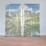 Sablio Záclony Odraz hor na jezeře: 2ks 150x250cm – Hledejceny.cz