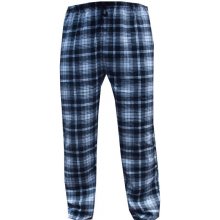 Xcena pánské pyžamové kalhoty flanel káro tyrkysové