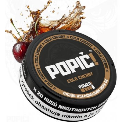 Popič! nikotýnové sáčky Cola & Cherry 16 mg 20 sáčků – Zboží Mobilmania