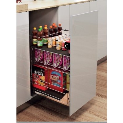 Hettich koš dolní VARIO 30/2 2-patrový, plnovýsuv Quadro Cr – Zboží Dáma