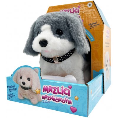 Alltoys Mazlíci pejsek Punťa šedobílý – Sleviste.cz