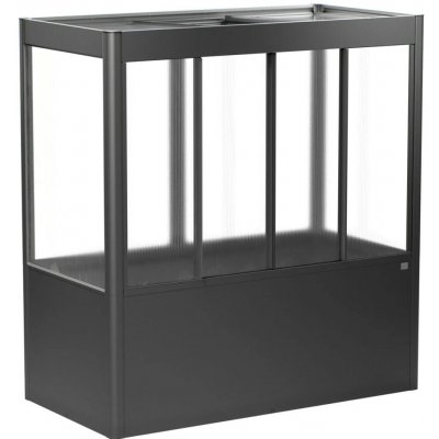 Biohort Skleník s vyvýš.záhonem Florentina 2x1MAXI tm.šedý 201,6 x 103,1 cm – Hledejceny.cz