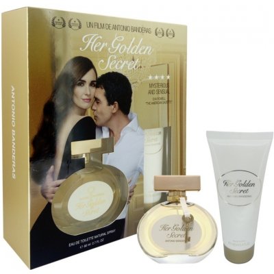 Antonio Banderas Her Golden Secret EDT 50 ml + 50 ml tělové mléko dárková sada – Zboží Mobilmania