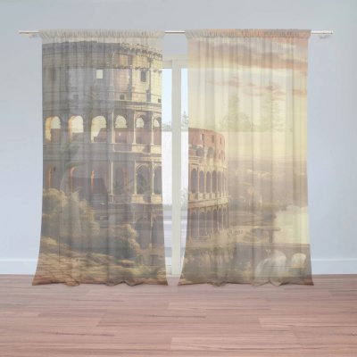 Sablio Záclony Řím Koloseum Historic: 2ks 150x250cm – Hledejceny.cz