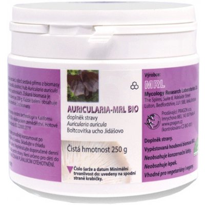 MRL Auricularia Boltcovitka ucho Jidášovo prášek 250 g – Hledejceny.cz