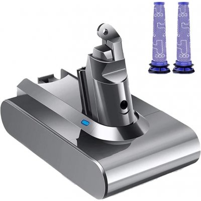 ISO Dyson V6 DC62 DC58 DC59 DC61 6000mAh baterie a filtry 1 + 2 ks – Zboží Mobilmania