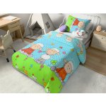 Textilomanie Krepové povlečení do postýlky modré Rozměr povlečení: 45 x 65 cm 90 x 135 cm – Zboží Dáma