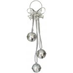 MEADOWLAND LTD Dekorace závěsná Rolnička stříbrná 60 cm 1ks – Hledejceny.cz