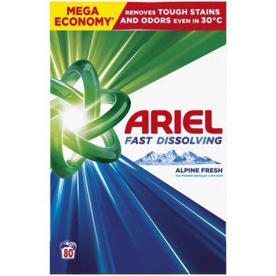 Ariel Prášek Na Praní Mountain Spring 4,4 kg 80 PD – Zboží Dáma