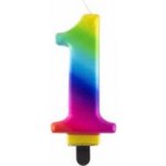 GoDan Svíčka dortová číslo 1 GALAXY barevná 8cm – Zbozi.Blesk.cz