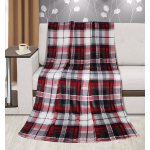 Bellatex deka Kemping Červené čtverce 150x200 – Zboží Mobilmania