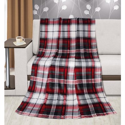 Bellatex deka Kemping Červené čtverce 150x200 – Zboží Mobilmania