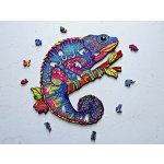 Sentop dvoubarevná montessori vkládačka pro děti Chameleon buk – Zboží Dáma