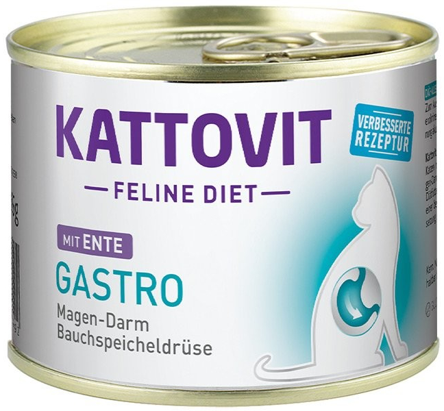 Kattovit Feline Diet Gastro Kachna 12 x 185 g