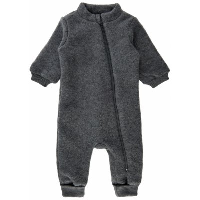 Merino overal na zip bez kapuce tmavě šedý Anthracite Melange Mikk Line – Hledejceny.cz