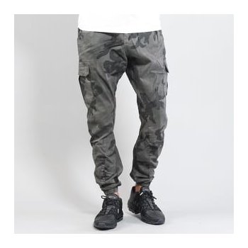 Urban Classics camo Cargo Jogging pants camo tmavě šedé
