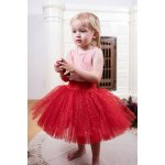 Jsem máma Dětská tylová sukně se třpytkami Červená – Zboží Mobilmania