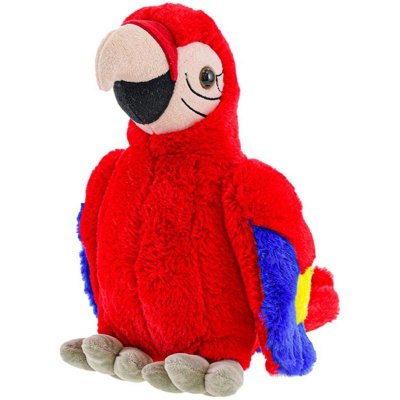 Pták papoušek červený 27 cm – Zboží Mobilmania
