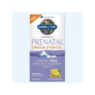 Minami Nutrition Omega-3 prenatální s příchutí citronu 60 kapslí – Sleviste.cz