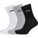 Crivit dámské sportovní ponožky 3 páry bílá/černá/šedá – Zboží Dáma
