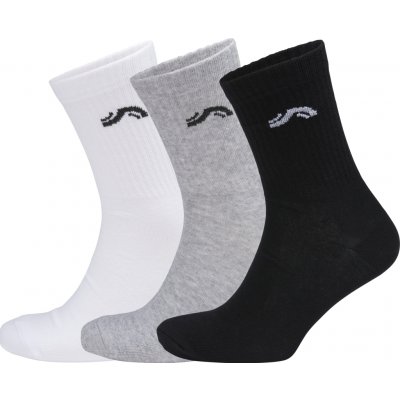 Crivit dámské sportovní ponožky 3 páry bílá/černá/šedá – Zboží Dáma
