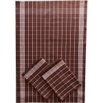 Sleep-well Pozitiv 50x70 cm tmavě hnědá/bílá 3 ks – Sleviste.cz