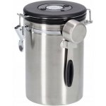Zeller Dóza na kávu s klipep a odměrkou stříbrná 1700 ml – Zboží Mobilmania
