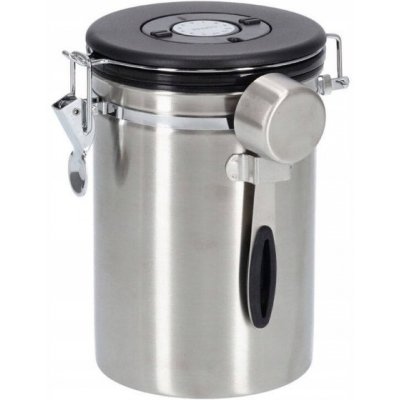 Zeller Dóza na kávu s klipep a odměrkou stříbrná 1700 ml – Zboží Mobilmania