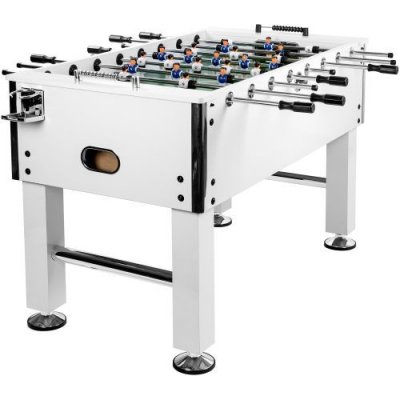 GamesPlanet Profi fotbálek Leeds 140 x 73 x 87 cm bílý M07311 – Zboží Dáma