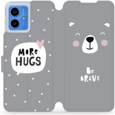 Mobiwear flip Motorola Moto G14 - MH06P Be brave - more hugs