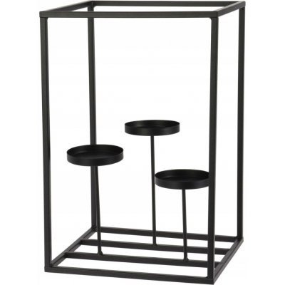 Svícen na čajové svíčky Home Styling Collection 36 cm na 3 svíčky
