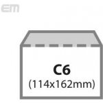 Dopisní obálka C6, bílá 80g, 1000ks, s páskou, vnitřní potisk – Zboží Živě