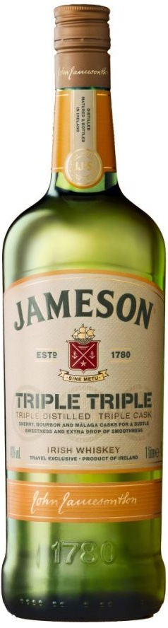 Jameson Triple Triple 40% 1 l (holá láhev)