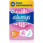 Always Ultra Sensitive Normal Plus vložky s křidélky 40 ks – Hledejceny.cz