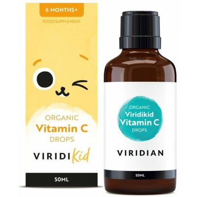 Viridian Viridikid Vitamín C v kapkách pro děti Organic 50 ml – Hledejceny.cz