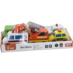 Viga Dřevěná autíčka 6ks – Zboží Dáma