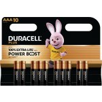 Duracell Plus Power AAA 10 ks MN2400B10 – Zboží Mobilmania