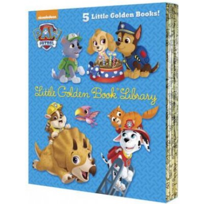 Paw Patrol Little Golden Book Library Paw Patrol: Itty-Bitty Kitty Rescue; Puppy Birthday!; Pirate Pups; All-Star Pups!; Jurassic Bark!