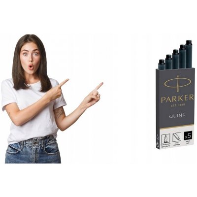 Parker Inkoustové bombičky černé 1502/0150382 5 ks – Zboží Živě