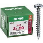 Šrouby do dřeva Spax 3,5 x 20 mm, 1000 ks – Hledejceny.cz
