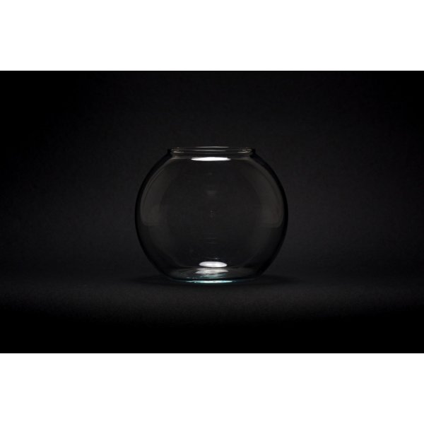Skleněná váza boule - silné sklo , průměr 17cm od 320 Kč - Heureka.cz