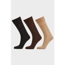 Gant ponožky 3-PACK SOFT COTTON SOCKS 3-PACK hnědá