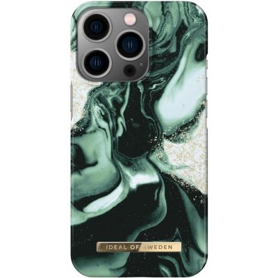 Pouzdro iDeal Of Sweden Fashion Apple iPhone 13 Pro - Golden Olive Marble