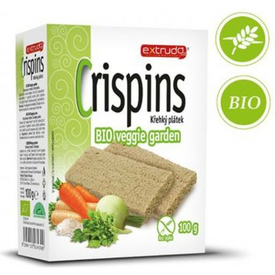 Extrudo Crispins křehký plátek veggie garden Bio 100 g – Zboží Dáma